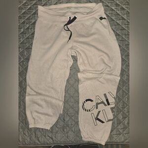 Womens Calvin Klein jogger sweatpants, size L.